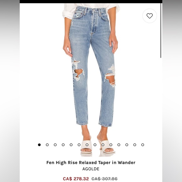 Agolde Fen High Waisted Jeans - Picture 2 of 2